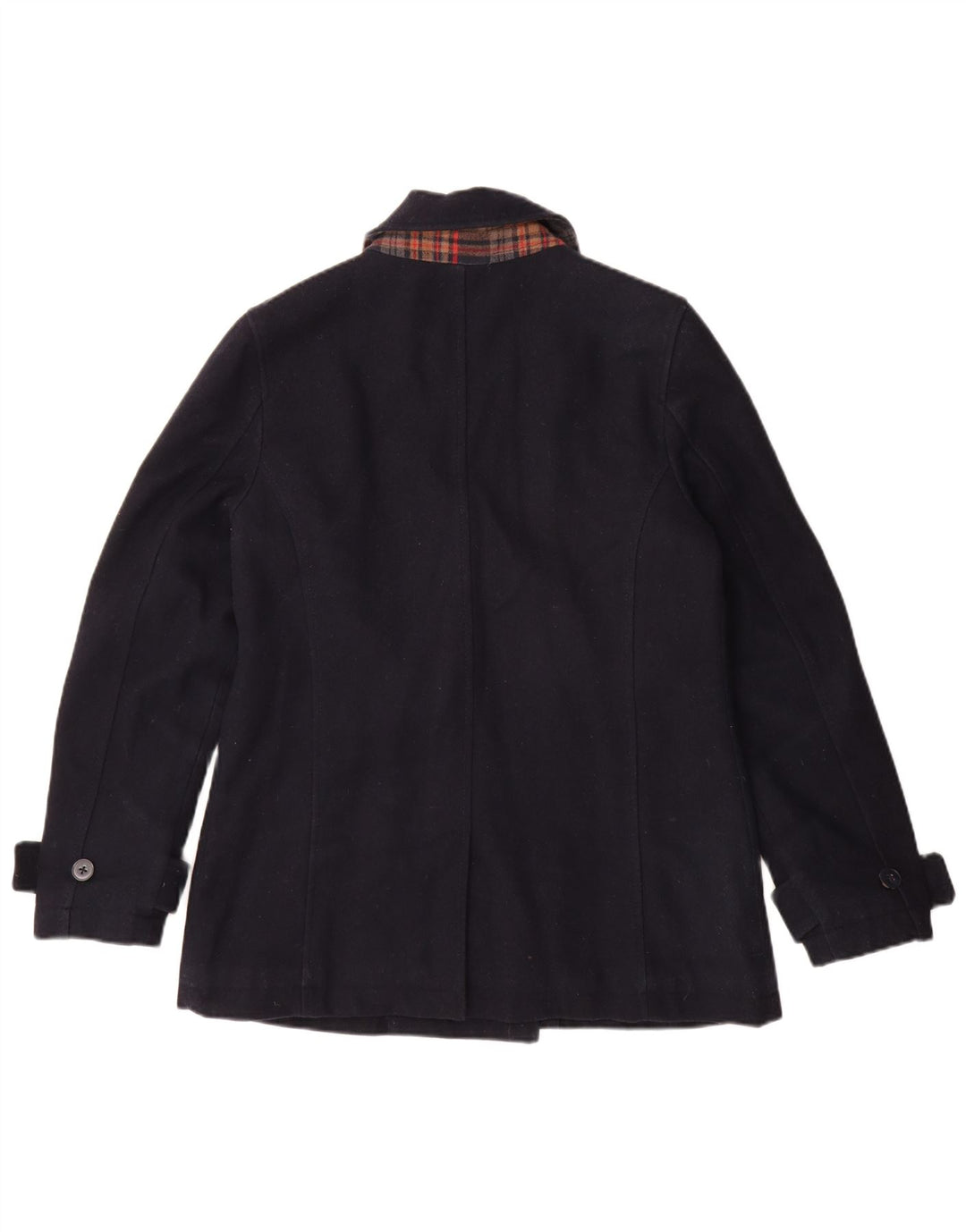 Crew Clothing Γυναικείο παλτό μπιζελιού UK 12 Medium Navy Blue Wool