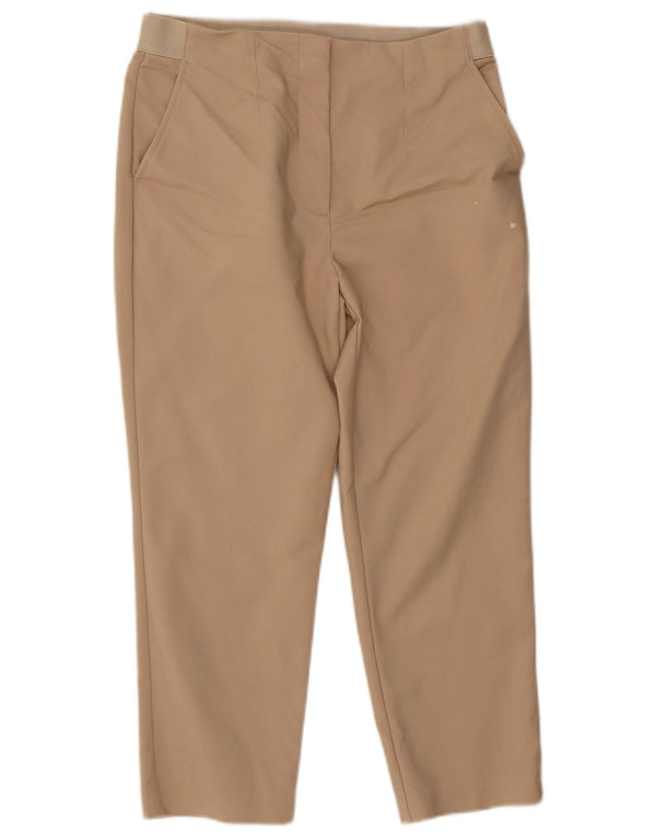 Marks & Spencer Γυναικείο Cropped Παντελόνι UK 12 Medium W30 L23 Beige βαμβακερό