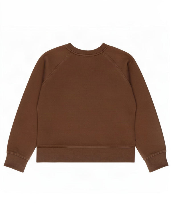 Zara Γυναικείο Φούτερ Jumper UK 10 Small Brown Βαμβακερό