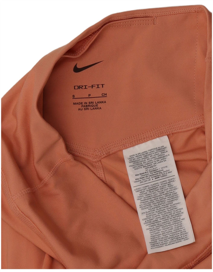 Γυναικείο κολάν Nike Dri Fit Graphic UK 8 Small πορτοκαλί πολυεστέρας