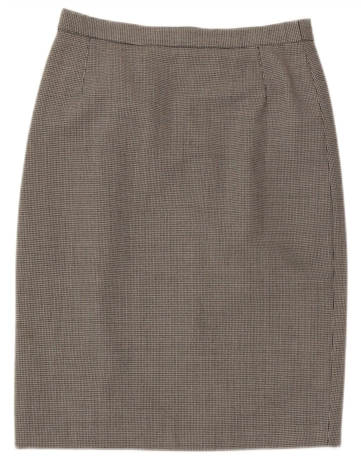 L.Pucci Γυναικεία Pencil Φούστα IT 46 Large W30 Μαύρο Houndstooth Πολυεστέρας