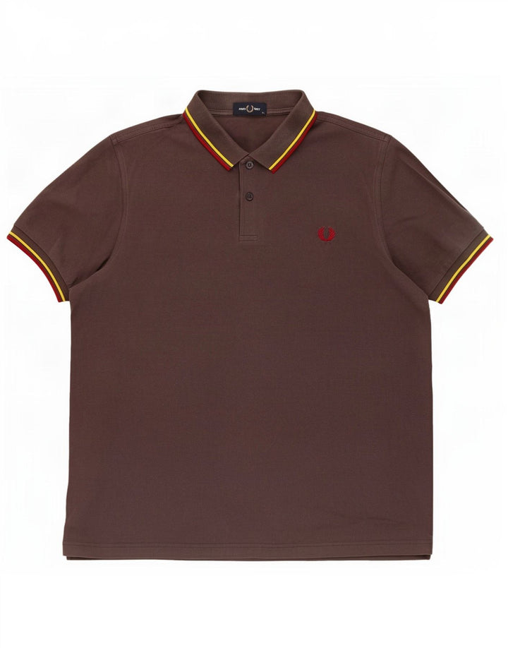 Fred Perry Ανδρικό Πόλο Μπλουζάκι XL Γκρι βαμβακερό