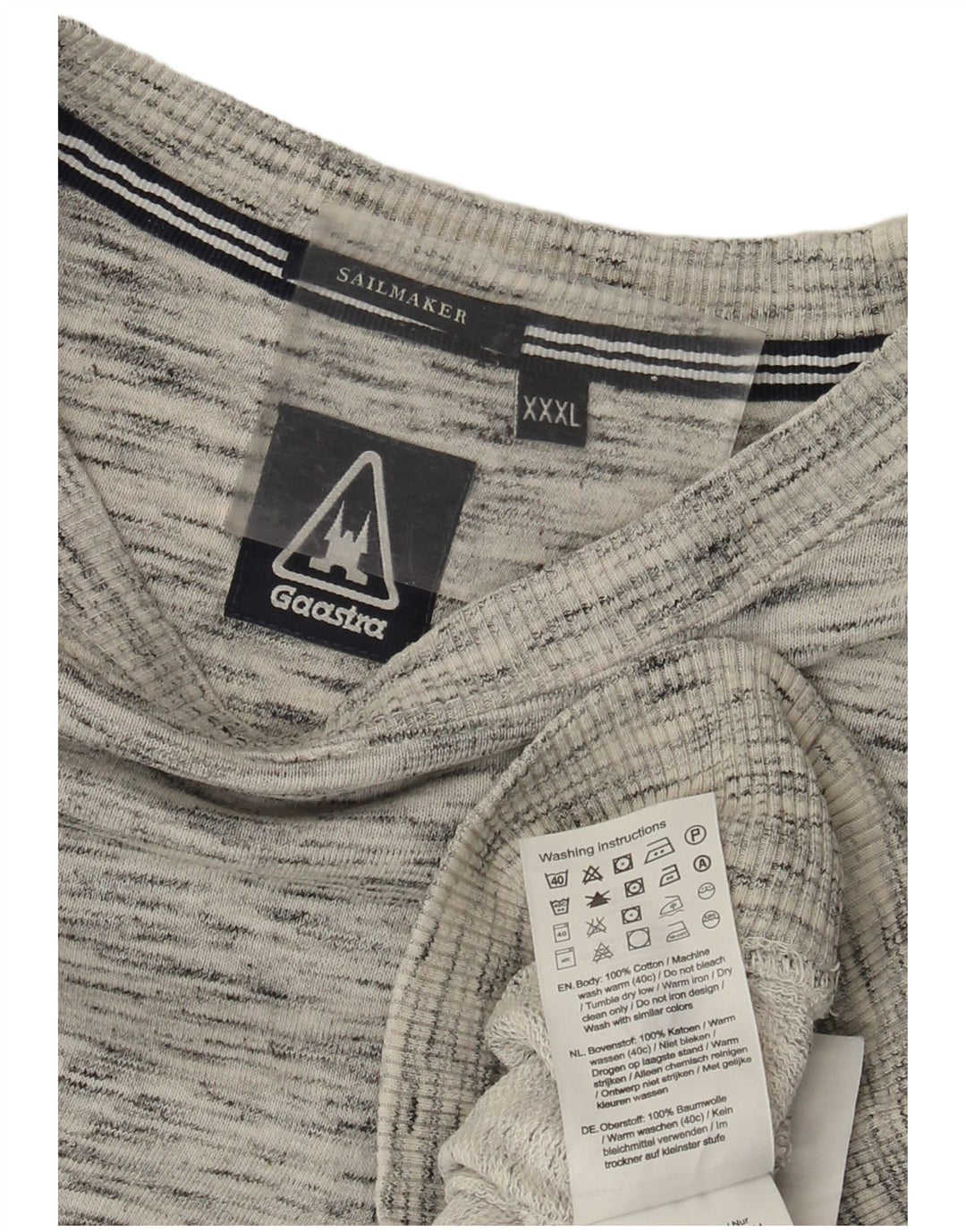 GAASTRA Ανδρικό μακρυμάνικο μπλουζάκι 3XL, βαμβακερό γκρι