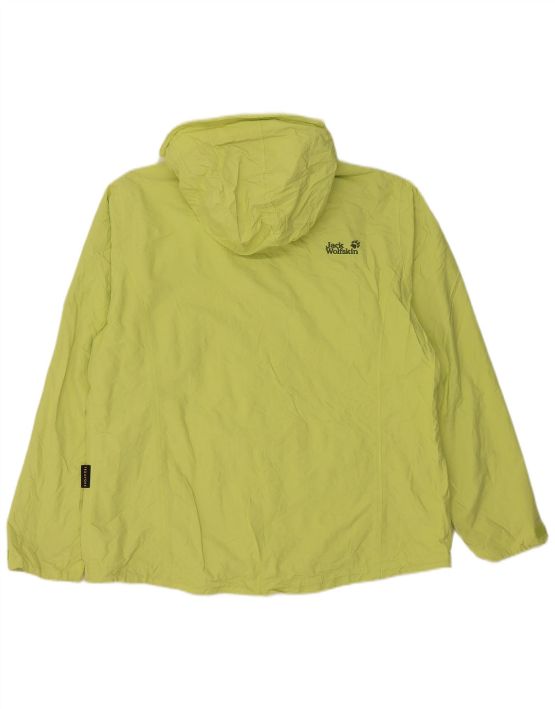JACK WOLFSKIN Γυναικείο μπουφάν βροχής με κουκούλα UK 18 XL Πράσινο Πολυαμίδιο