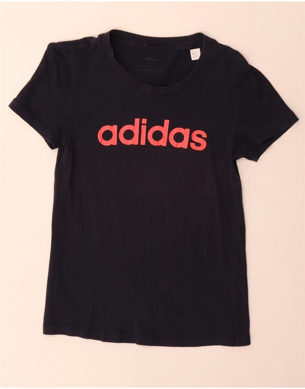 Γυναικείο γραφικό T-Shirt Adidas Top UK 6 XS Navy Blue