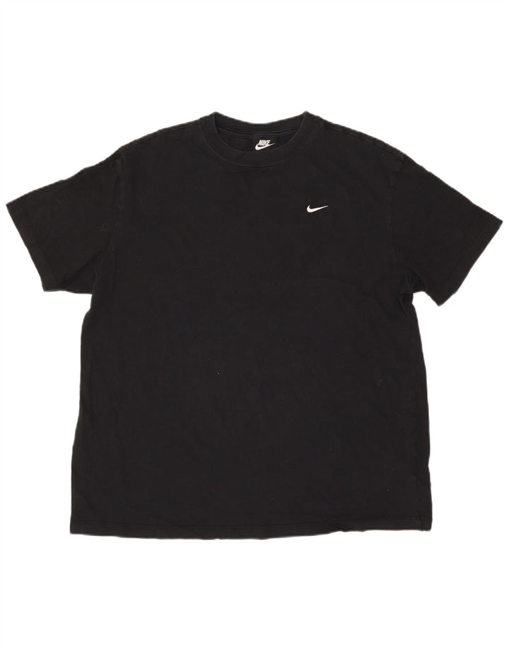 Ανδρικό μπλουζάκι Nike, μεγάλο μαύρο βαμβακερό