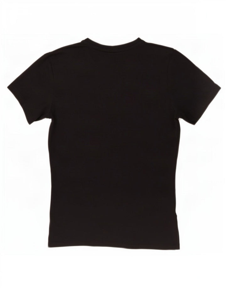 Γυναικείο μπλουζάκι Nike Dri Fit Slim γραφικό Top 12 μεσαίο μαύρο πολυεστέρα