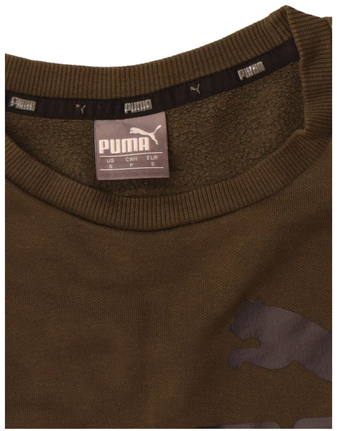 Ανδρικό γραφικό φούτερ Puma Jumper Μικρό Χακί Βαμβακερό