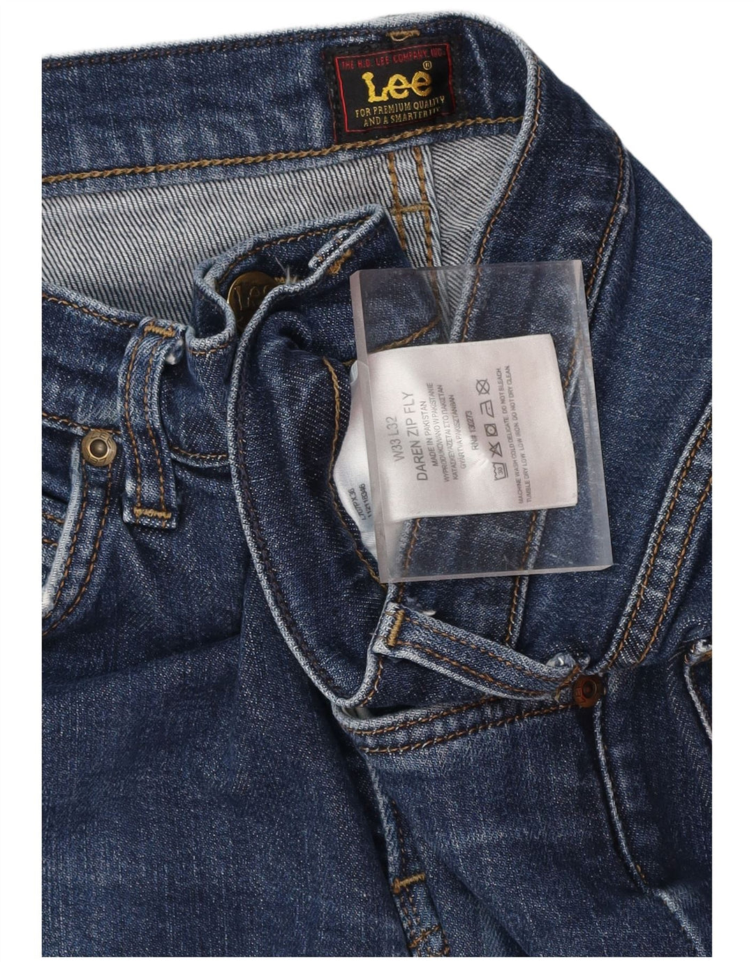 Ανδρικό τζιν LEE Daren Zip Fly Slim W33 L32 Navy Blue Cotton