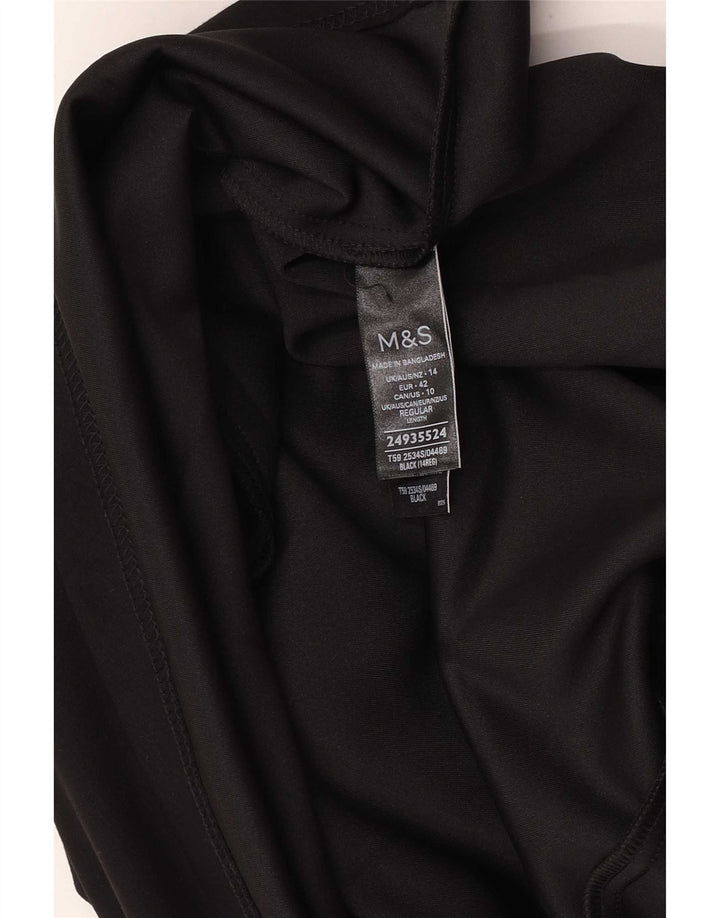 Marks & Spencer Γυναικεία φούστα A-Line UK 14 Large W34 Μαύρο Πολυεστέρας