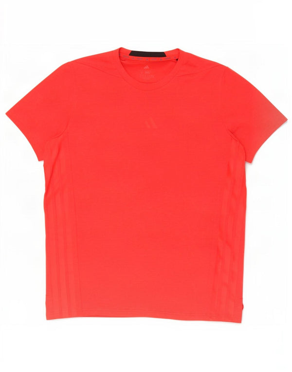 Ανδρικό T-shirt Adidas Slim Fit Top μεγάλο κόκκινο πολυεστέρα