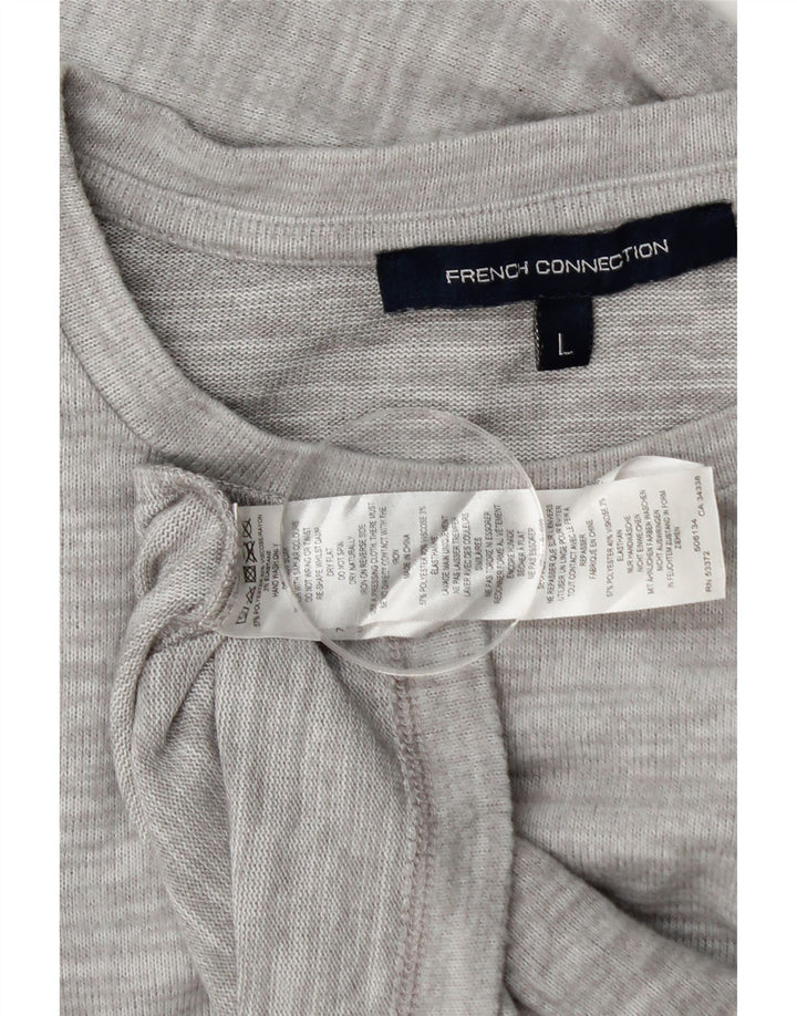 French Connection Γυναικείο τοπ μακρυμάνικο UK 16 Large Grey Flecked Polyester