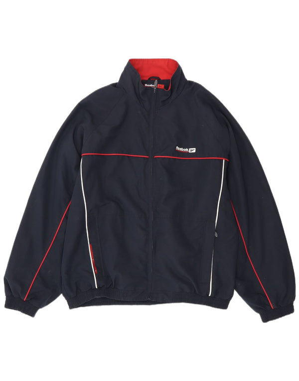 Ανδρική φόρμα Reebok Top Jacket XL Navy Blue Polyester