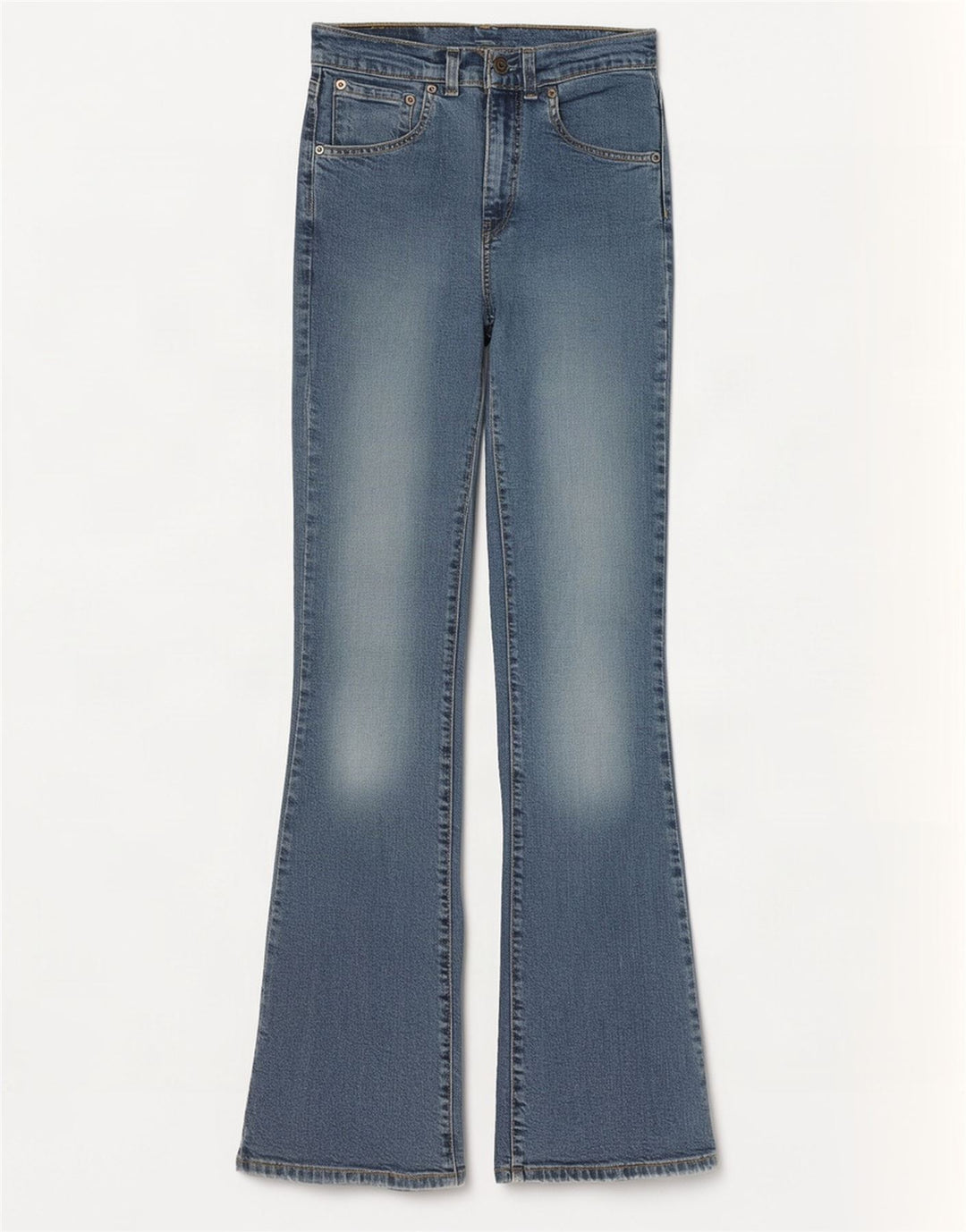 Levi's Womens 525 Flared Jeans W28 L34 Blue Cotton