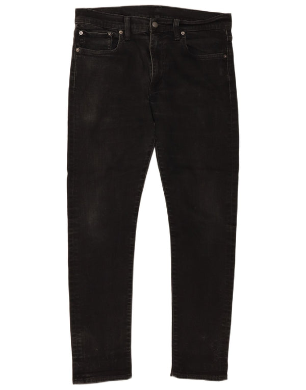 Levi's Mens 512 Slim Tapered Jeans W33 L28 Μαύρο βαμβακερό