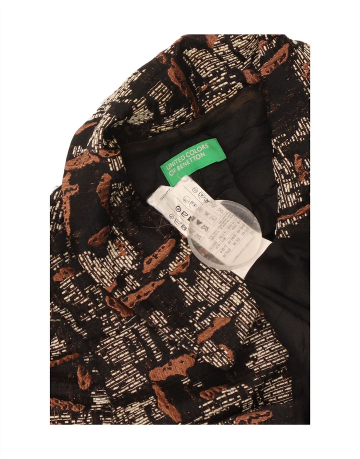 Γυναικείο παλτό UK 10 Small Black Polyester της Benetton