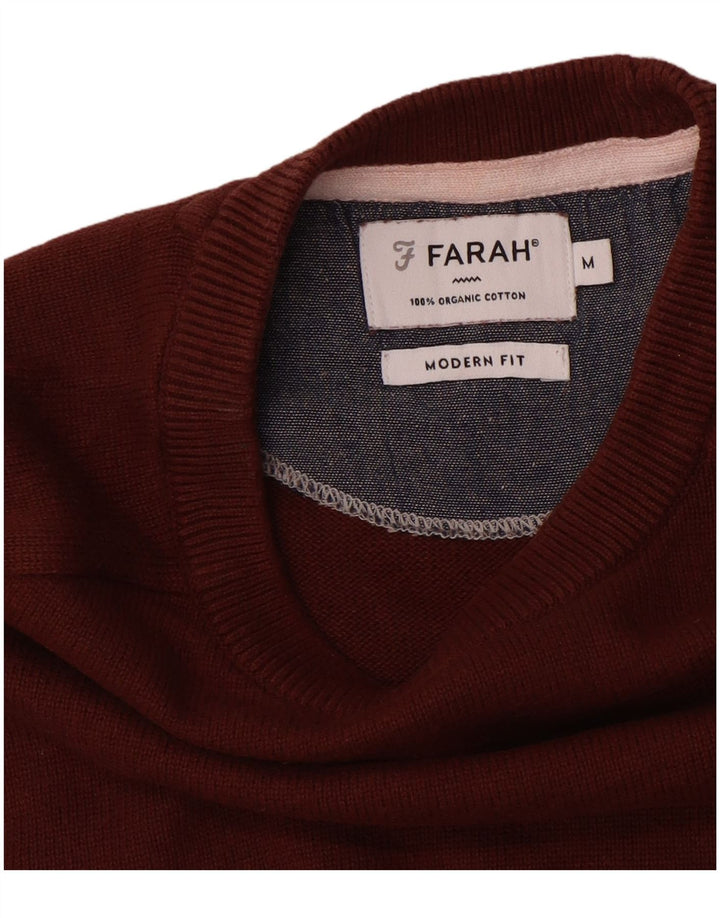 Ανδρικό πουλόβερ FARAH Modern Fit Crew Neck Jumper από μεσαίο βαμβάκι