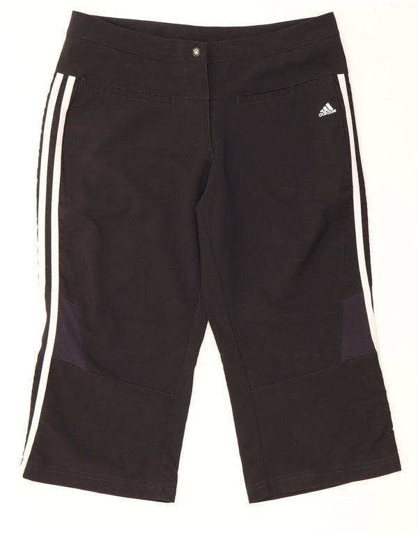 ADIDAS Womens Climacool Capri Trousers UK 12 Medium W32 L19 Black