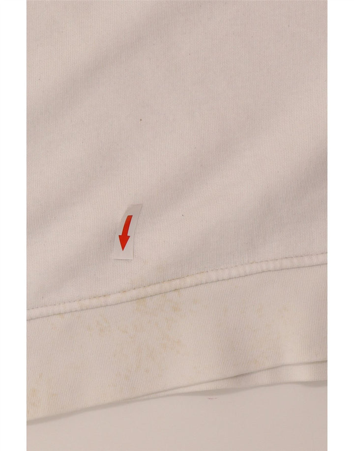 Ανδρικό γραφικό φούτερ Lacoste Jumper Μέγεθος 3 Μικρό λευκό βαμβακερό