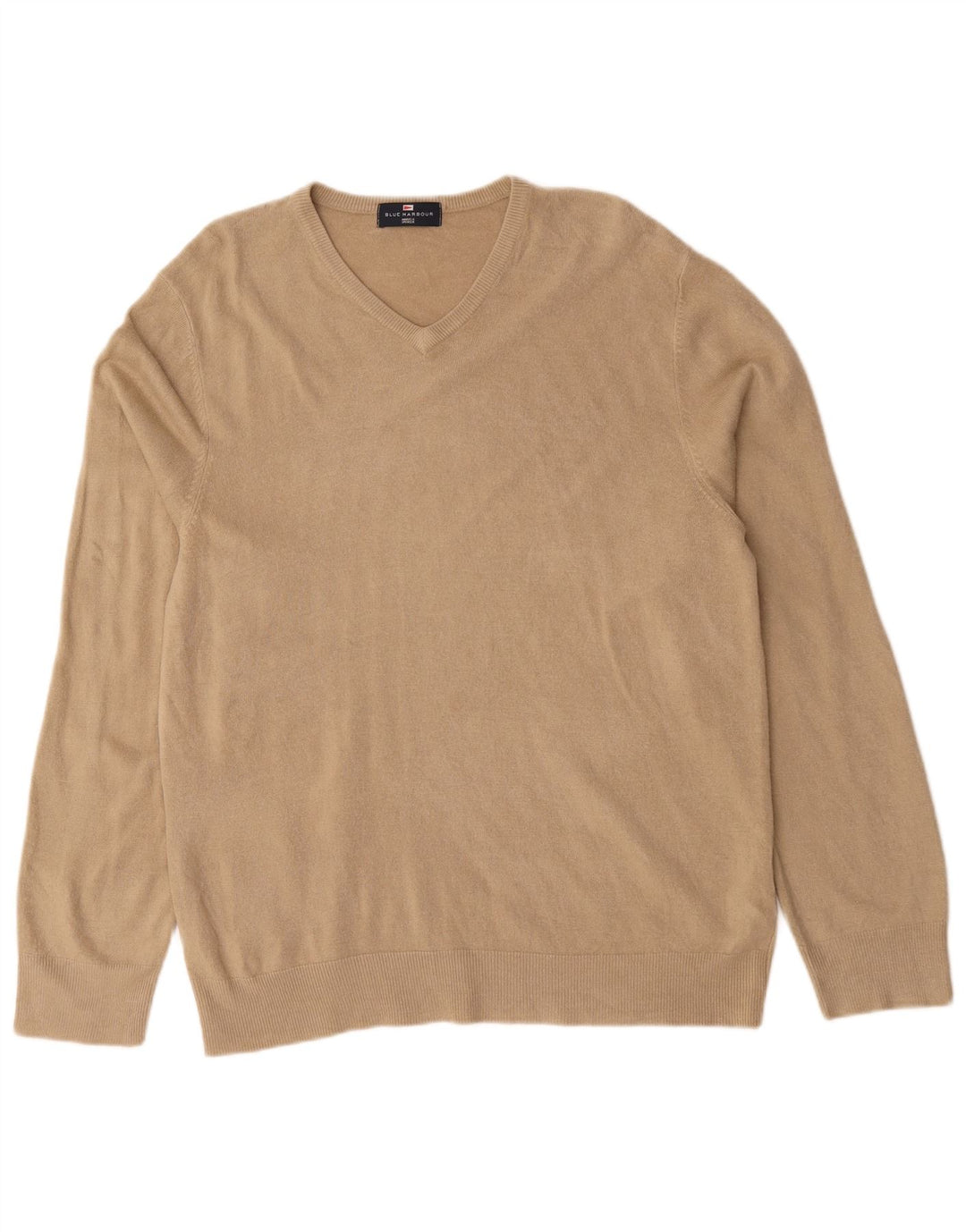 Ανδρικό πουλόβερ Marks & Spencer Μπλε Harbor Jumper Μεγάλο Μπεζ Ακρυλικό