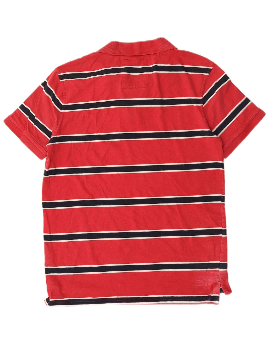 Crew Clothing Ανδρικό πουκάμισο πόλο με μεσαίο κόκκινο ριγέ βαμβακερό