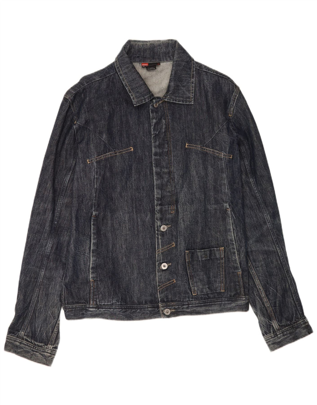 Ανδρικό τζιν μπουφάν Diesel UK 42 XL Navy Blue Cotton