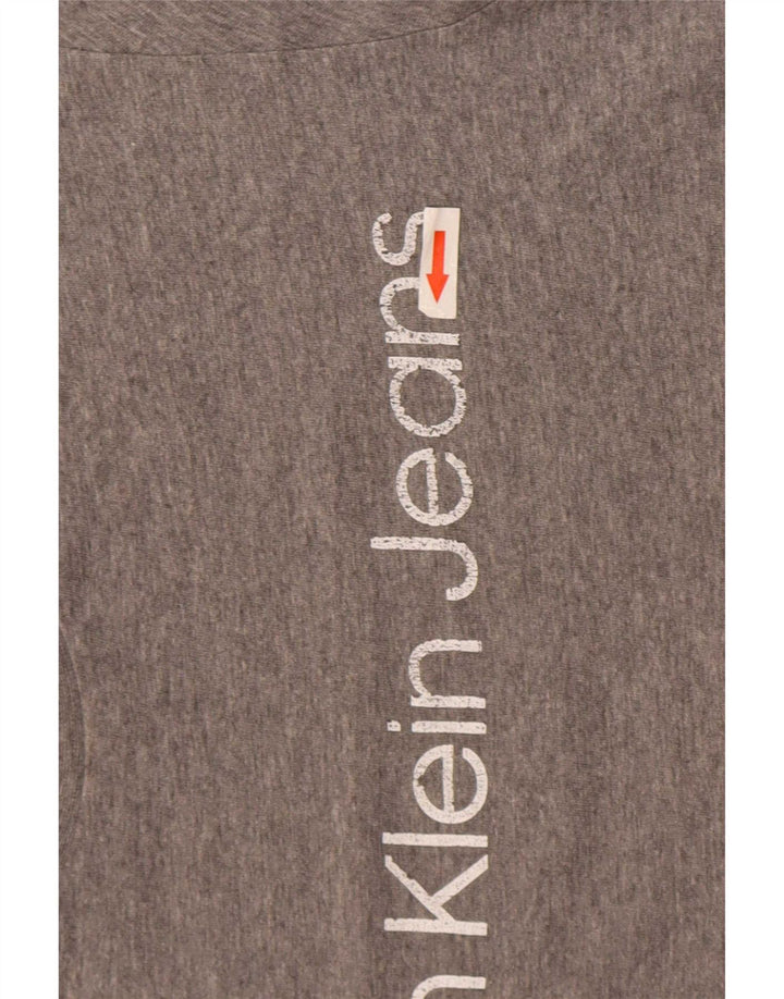 Ανδρικό γραφικό μπλουζάκι Calvin Klein Jeans Top Medium Grey