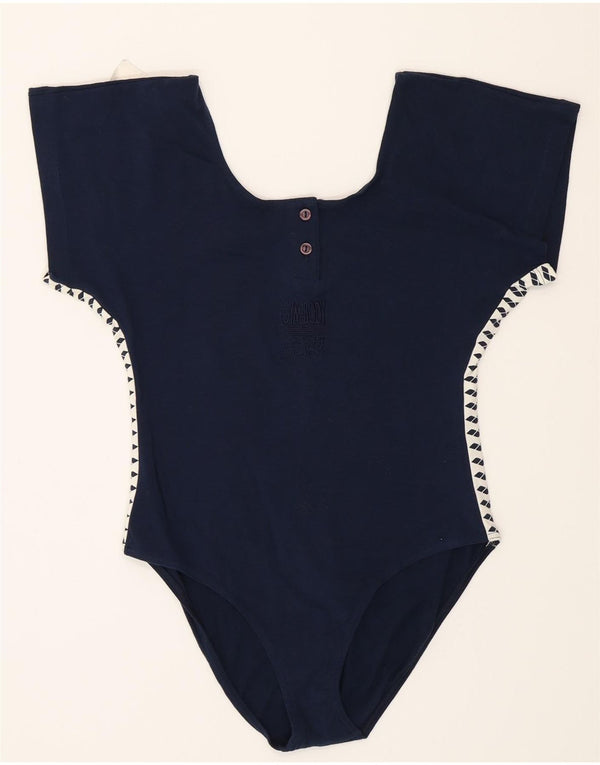 Arena γυναικείο γραφικό κορμάκι UK 16 Large Navy Blue Colorblock Sports