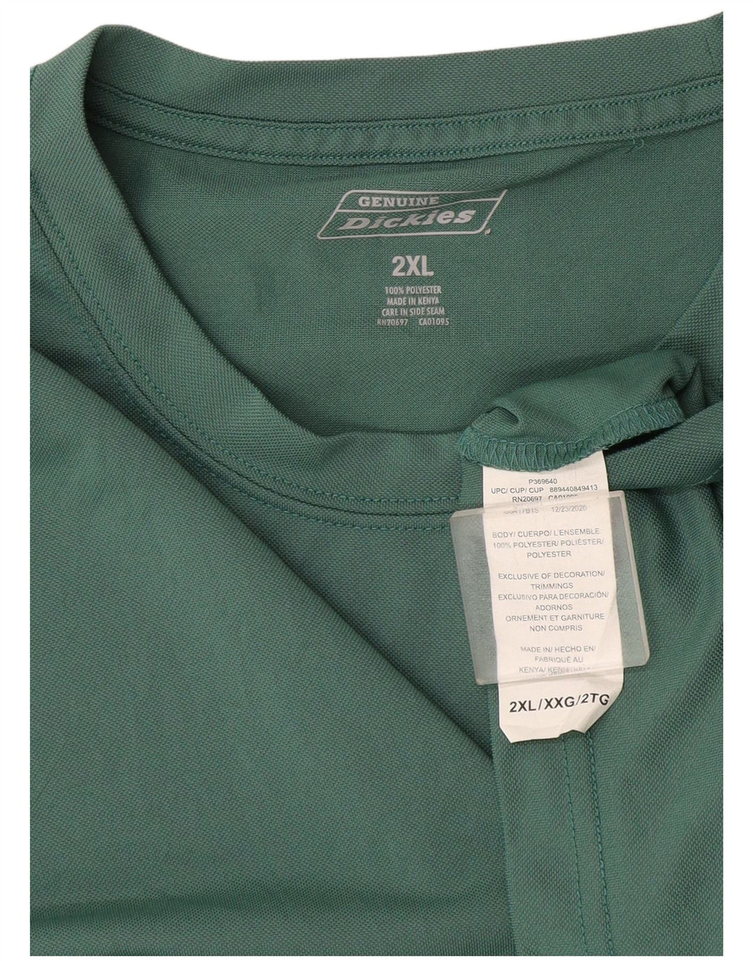 Ανδρικό T-Shirt Dickies Top 2XL Green Polyester