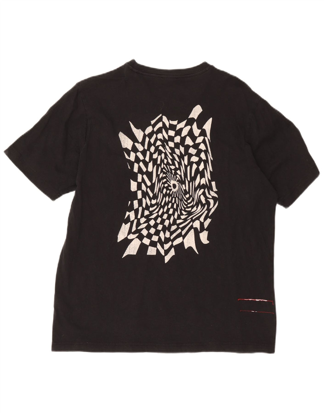 Ανδρικό γραφικό T-Shirt Diesel Top μεγάλο μαύρο βαμβακερό