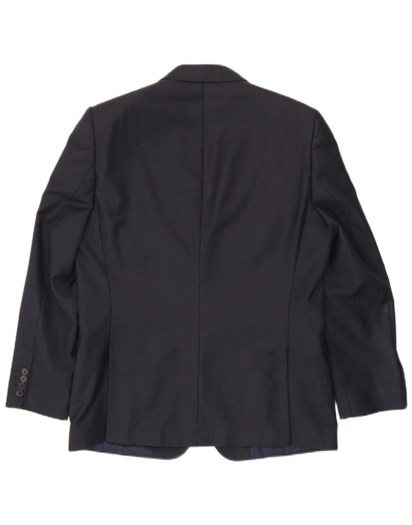 JAEGER Ανδρικό σακάκι σακάκι με 2 κουμπιά Alfred Brown UK 44 2XL Navy Blue