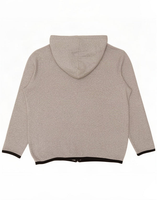 Jack & Jones Ανδρικό πουλόβερ με φερμουάρ με κουκούλα 2XL Γκρι Colourblock Βαμβακερό