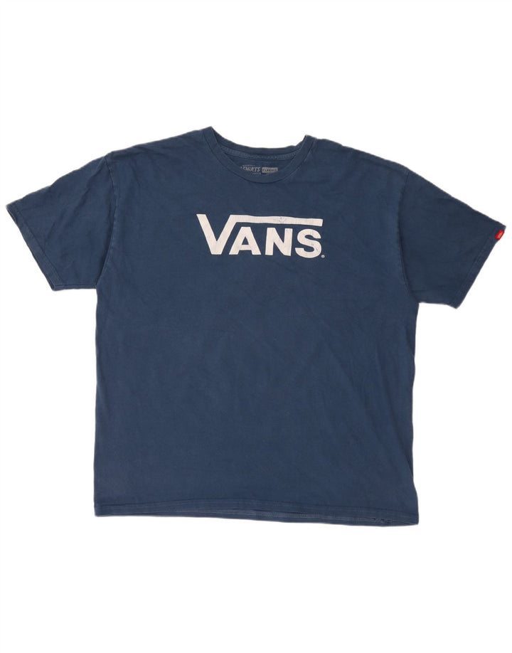 Ανδρικό γραφικό T-Shirt Vans Top XL Μπλε βαμβακερό