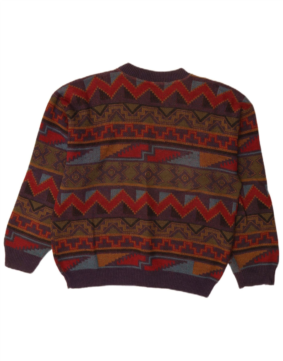 Ανδρικό πουλόβερ Vintage Crew Neck Jumper IT 52/54 Μεγάλο πολύχρωμο