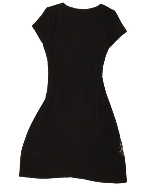 Desigual Γυναικείο φόρεμα A-Line UK 12 Medium Black Paisley Viscose
