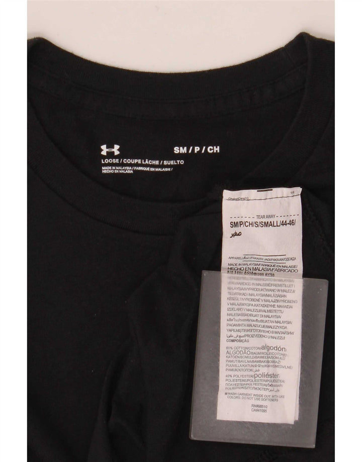 Under Armour Ανδρικό γραφικό T-Shirt Top Μικρό μαύρο βαμβακερό