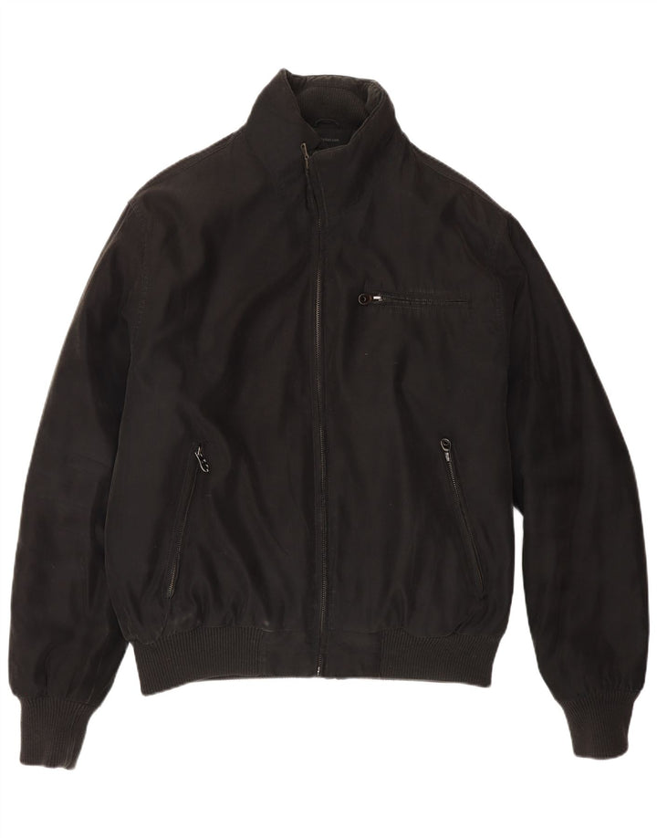 Polbot Ανδρικό Bomber Jacket UK 40 Large Black Polyester