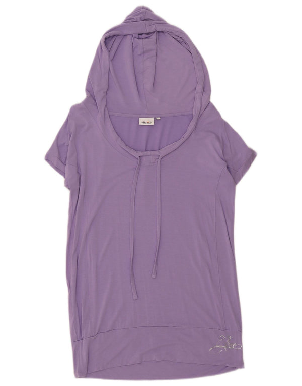 Ellesse γυναικείο μπλουζάκι με κουκούλα Top UK 16 Large Purple Viscose