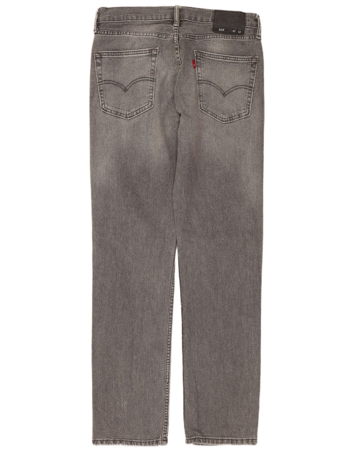 Levi's Mens 514 Straight Jeans Μέγεθος 30 W30 L32 Γκρι βαμβακερό