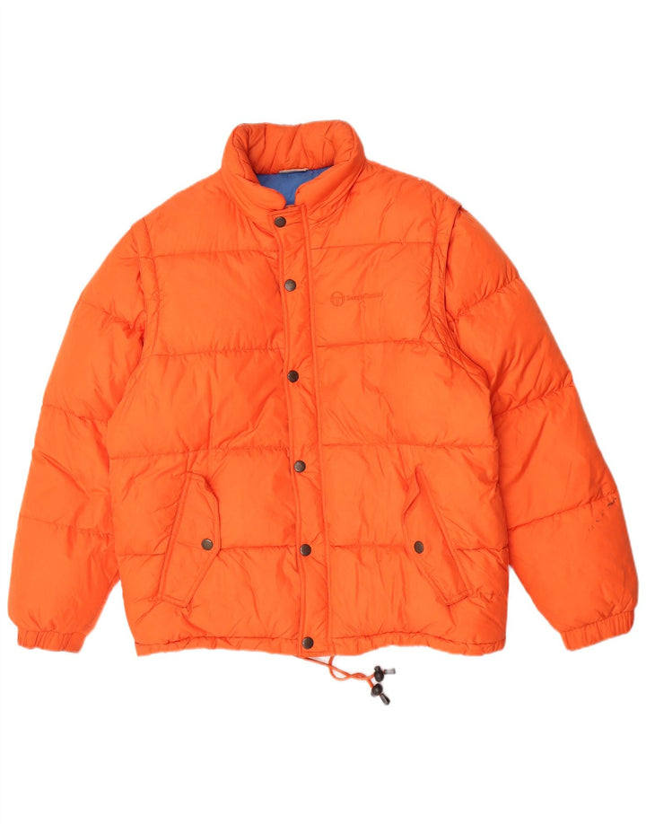 Sergio Tacchini Ανδρικό μπουφάν με κουκούλα UK 36 Small Orange Polyamide