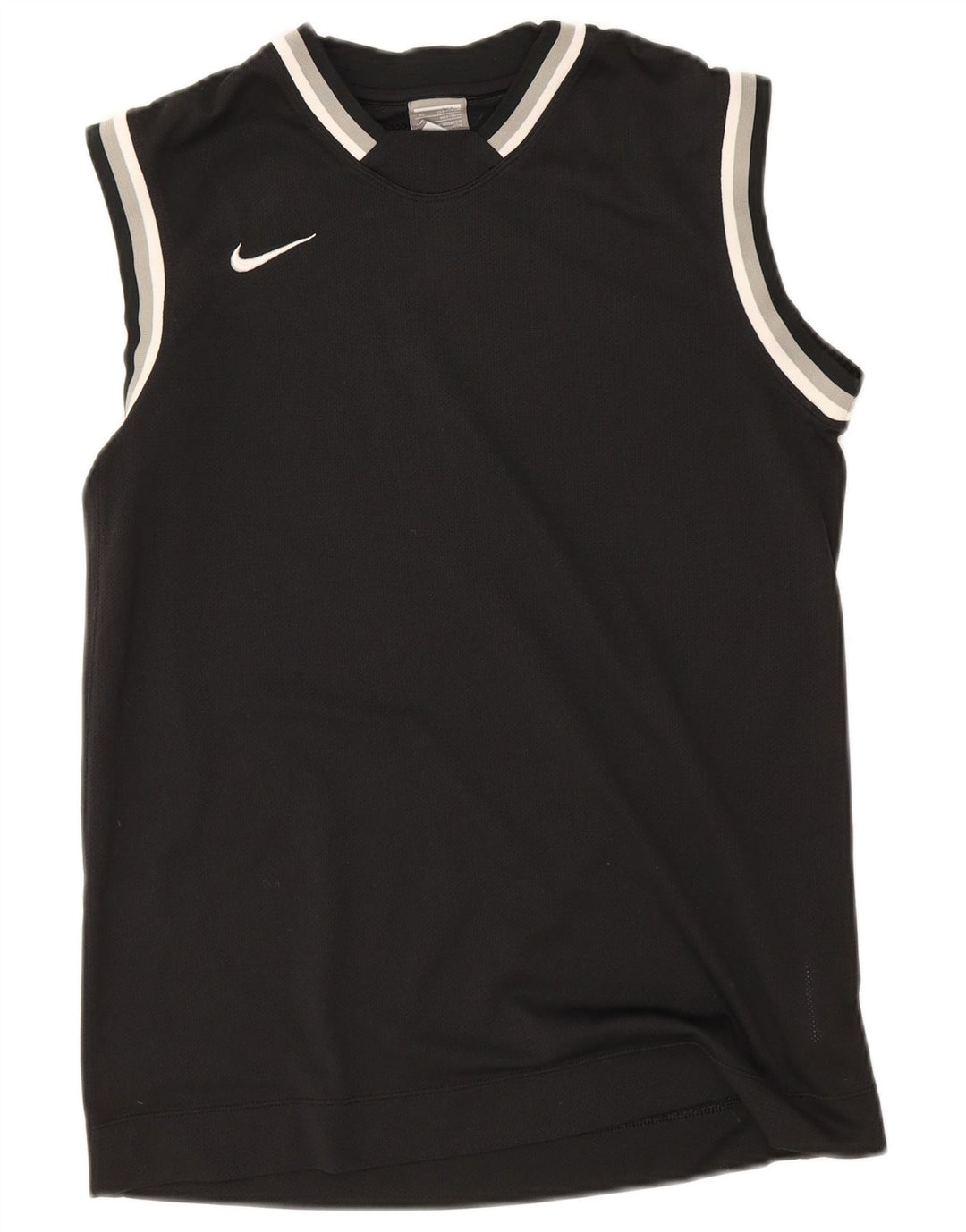 Nike Boys Vest Top 13-14 Years XL Μαύρος ριγέ πολυεστέρας