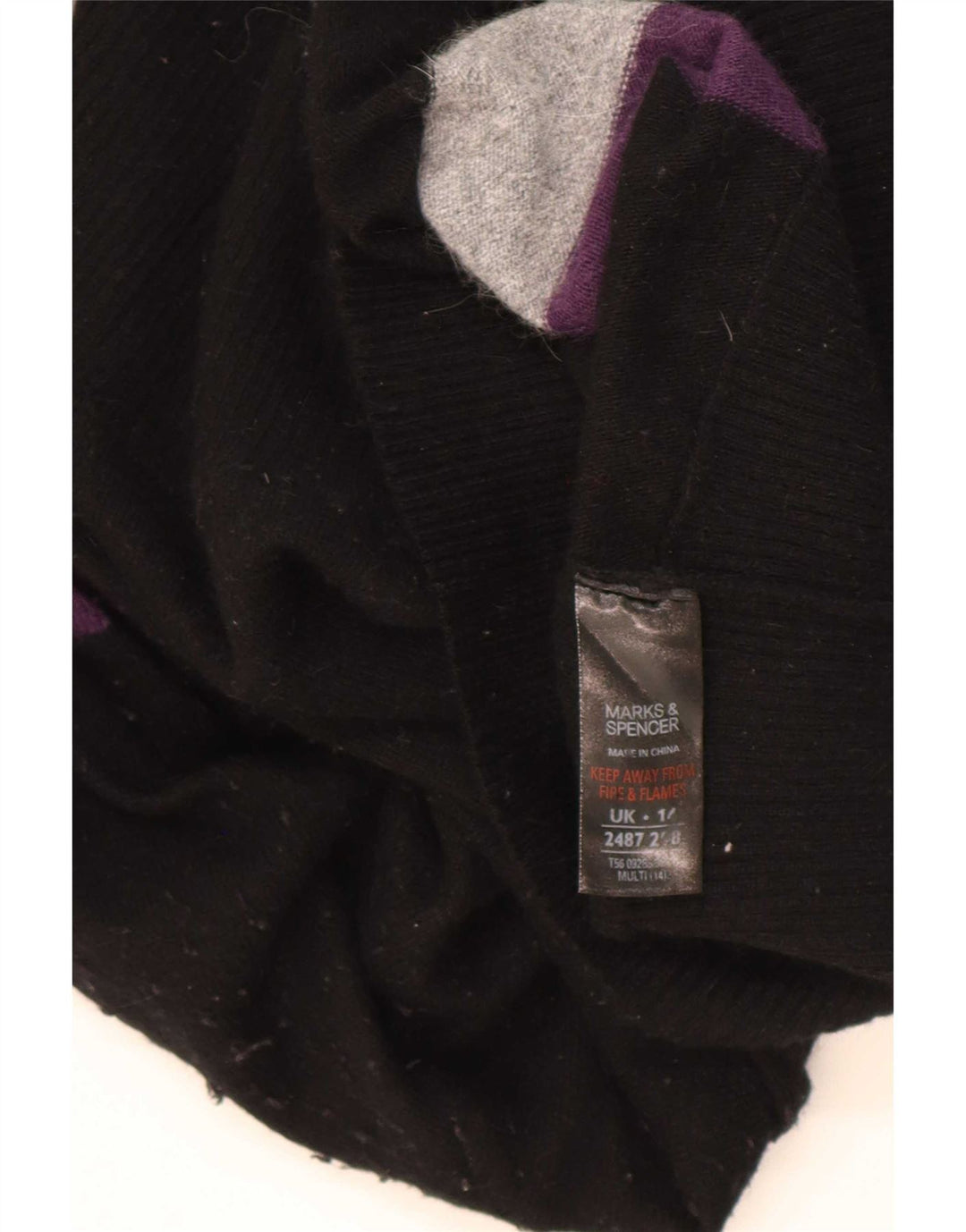 Marks & Spencer Γυναικείο Jumper Φόρεμα UK 14 Medium πολύχρωμο ριγέ