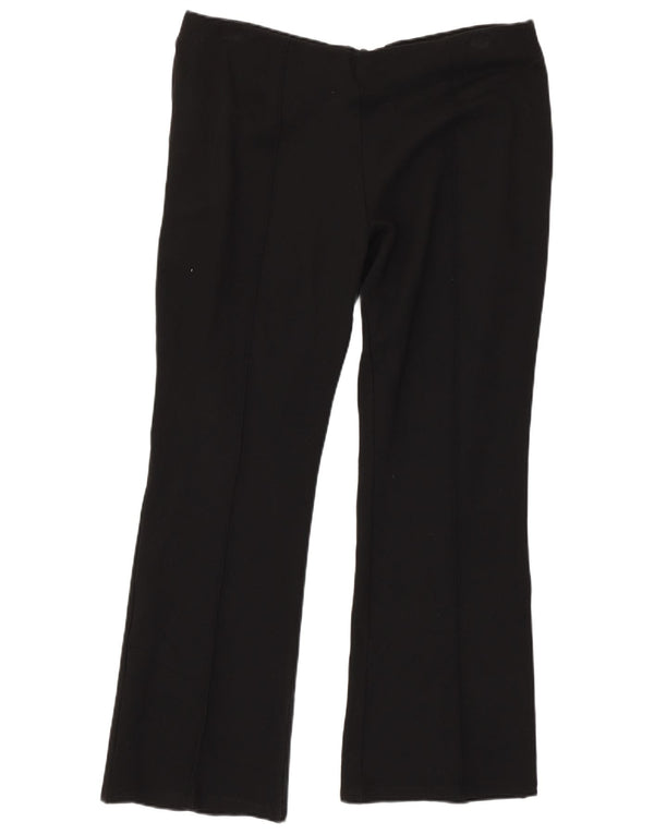 Marks & Spencer Γυναικεία Bootcut Casual Παντελόνι UK 16 Large W34 L28 Black