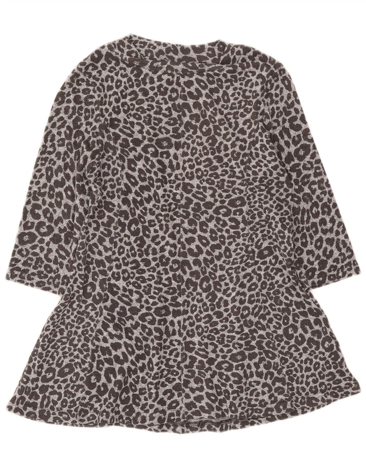 Marks & Spencer Γυναικείο φόρεμα A-Line UK 12 Medium Grey Animal print