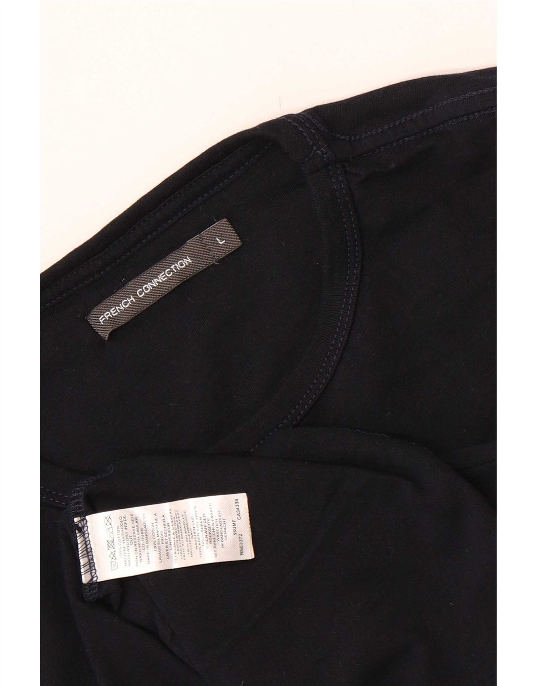Ανδρικό T-Shirt French Connection Top Large Navy Blue από βαμβάκι