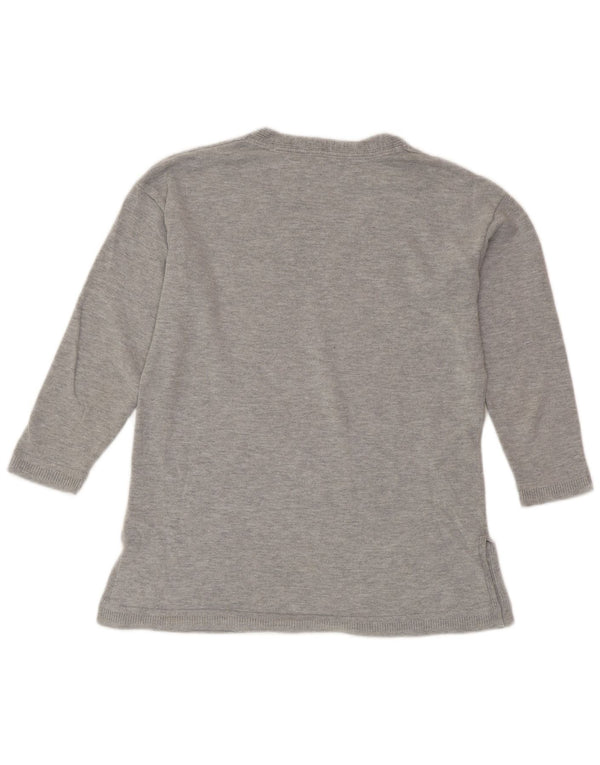 CREW CLOTHING Γυναικείο πουλόβερ με λαιμόκοψη σε V UK 8 Small Grey Flecked