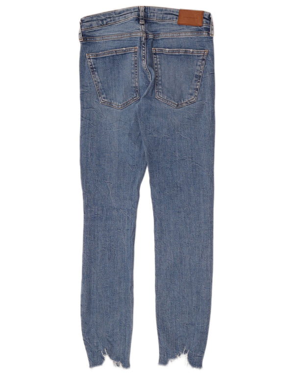 Zara Womens Distressed Skinny Jeans EU 38 Small W28 L28 Blue
