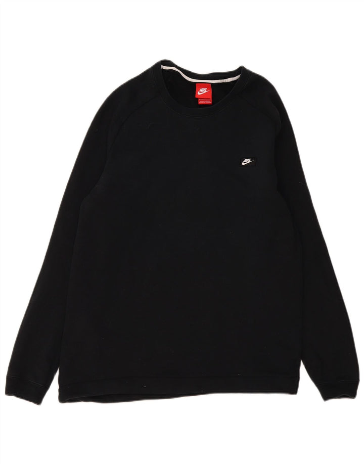 Ανδρικό φούτερ Nike Jumper, μεσαίο μαύρο βαμβακερό