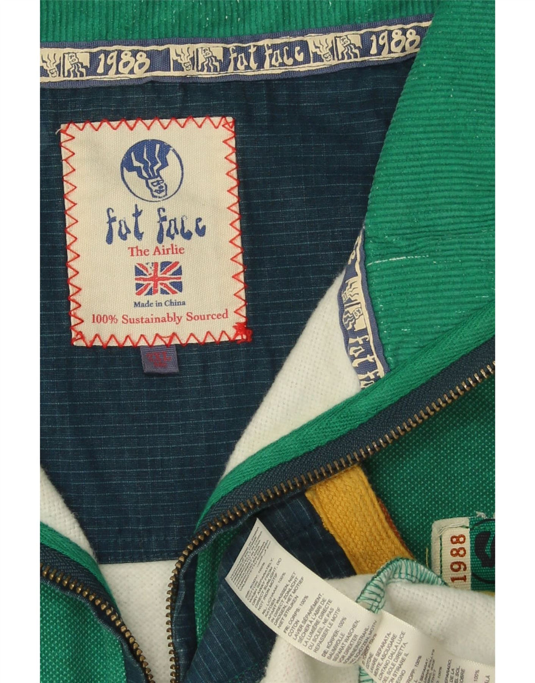 Fat Face Ανδρικό Φούτερ Ireland Graphic Jumper 2XL Πράσινο βαμβακερό