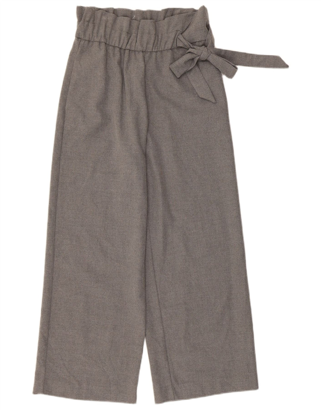 Zara Γυναικείο Cropped Παντελόνι Small W26 L24 Grey Polyester